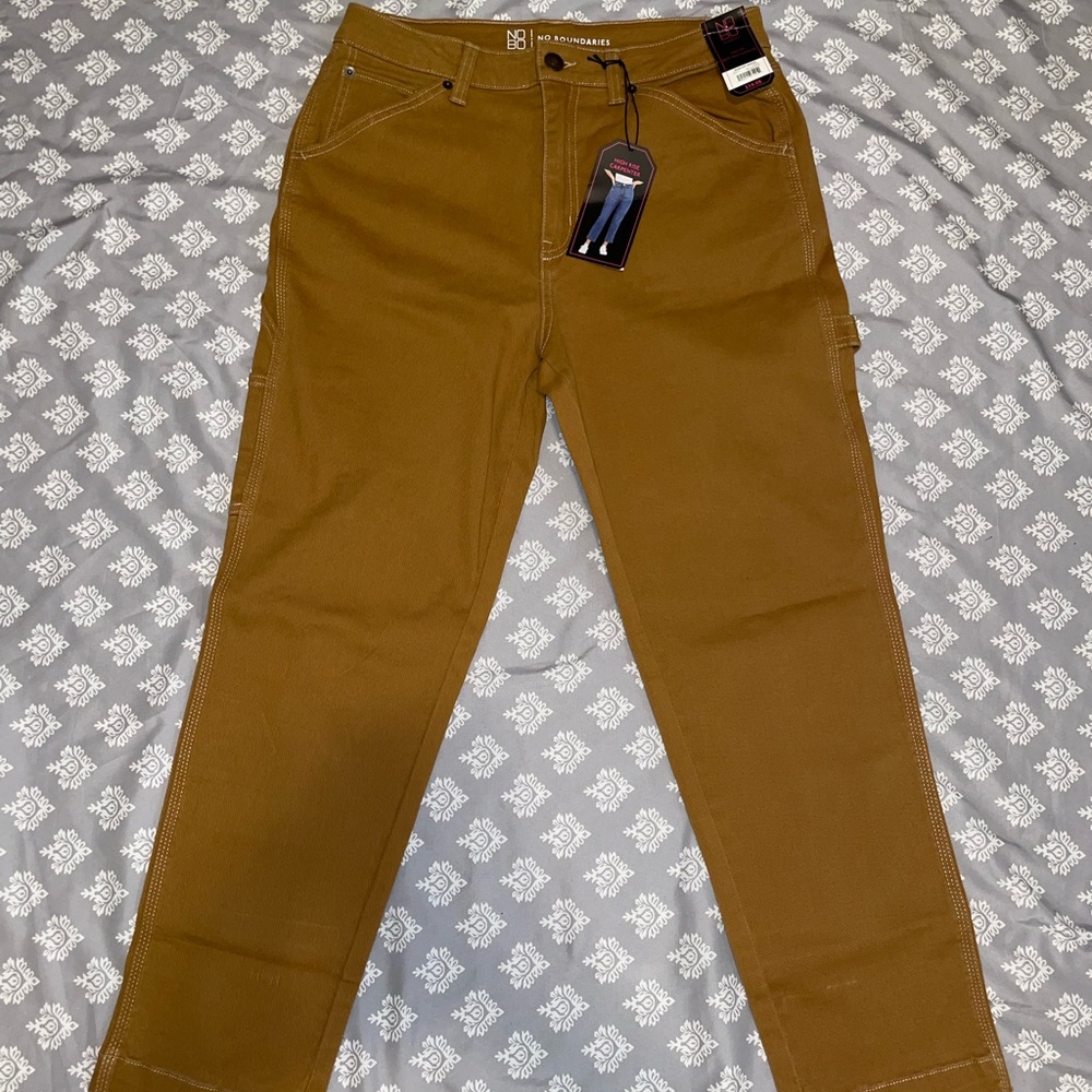 Dark Yellow High Rise Carpenter Pants